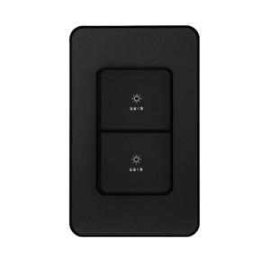 제일전기 디아트플러스 메탈블랙 일괄소등 스위치 2구(20A)