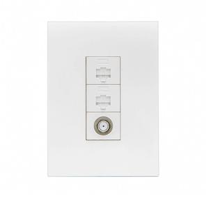 제일전기 하네스 화이트 CATV2방+8P 2구 (1개용)