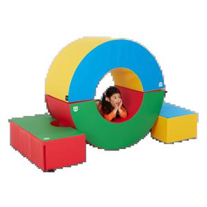 챔피온 반달 터널 세트 CHS-06 유아 돌봄 실내 어린이 놀이터 정글짐 미끄럼 체육 매트