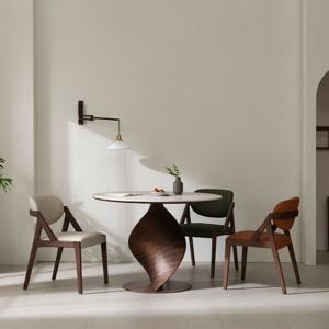 아르떼 트위스트 포세린 세라믹 원형 식탁 다이닝 테이블 1100mm