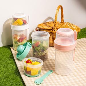 투웨이고 샐러드팟 2단 샐러드 후르츠 도시락통 밀프랩 760ml