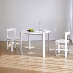 엘레나 2인 원형 원목 식탁 카페 테이블 800/1000