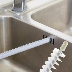 욕실 세면대 하수구 주방 배수구 틈새 이물질 청소 롱 스틱 솔 브러쉬