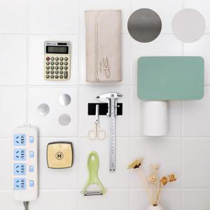 편리한 초강력 접착식 원형 얇은 철판 4개 자석스티커 마그네틱