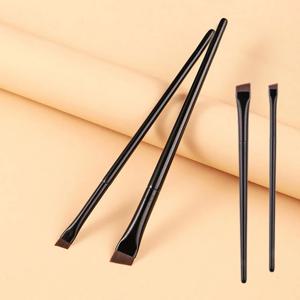 사선 아이브로우 메이크업 브러쉬 아이라인 겸용 눈화장 붓 브러시