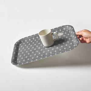 국내제작 사각 논슬립 블랙레브 쟁반 트레이