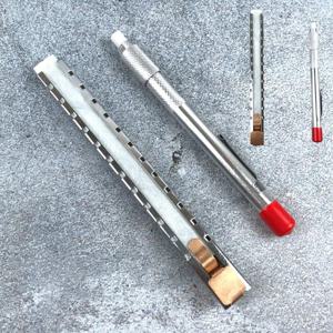 산업용 석필케이스 원형 사각 홀더 집게 필기도구 금긋기 석필포함