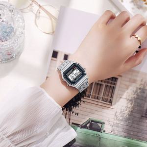 사각 전자시계 스톱워치 패션 손목 시계 DD-12454