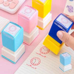 다이어리 캘린더 꾸미기 시간 공부 데코 학교 학원 시계 스탬프