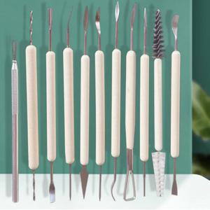 도자기 점토 DIY 조각 도예도구 재료 세라믹 모델링 도예칼 11p 세트