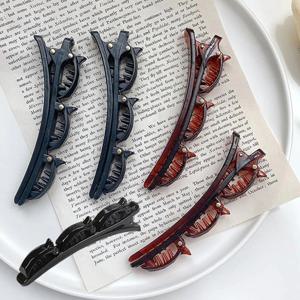 올림머리 옆머리 고정핀 꼬임헤어 미니 볼륨 고정 2단 집게핀