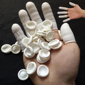 감염예방 손톱보호 손가락골무 미끄럼방지 핑거랩 라텍스 손가락 장갑