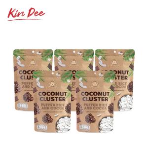 코코넛 클러스터 시드 퍼프드라이스&코코아 40g 5개 코코넛칩