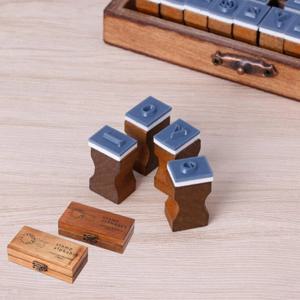 알파벳 소문자 영어 도장 다이어리 꾸미기 이니셜 레트로 스탬프