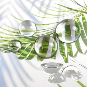 크리스탈 수정 물방울 문진 오브제 투명 반구 인테리어 장식 소품 3p