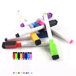 화이트 보드마카 자석부착 일체형 지우개 달린 미니 마카펜 8색 세트