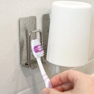 무타공 스텐 칫솔 걸이 욕실 화장실 거치대 접착 벽걸이 공중부양 홀더