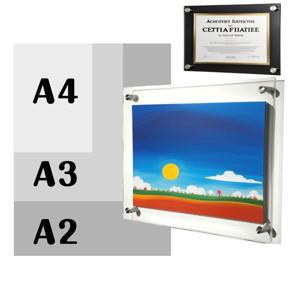 벽고정 투명 아크릴 액자 프레임 사진 등록증 상장 나사 다보 액자틀