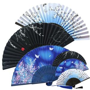 고급 대나무 동양화 전통 여름 외국인선물 접이식 휴대용 손부채