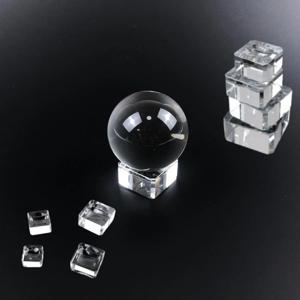 수정구 투명 유리 구슬 크리스탈 물방울 받침대 인테리어 볼 스탠드