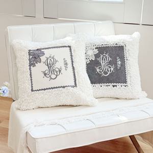 로얄 루제리아 프릴 쿠션커버 100% 국내제작 핸드메이드