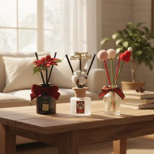 크리스마스 디퓨저 공병 세트 현관 카페 거실 고급 방향제 만들기 용기 리드 스틱 재료