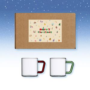 크리스마스 에디션 컬러머그컵W 305ml 선물세트(2P)
