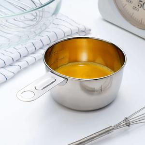 스테인레스 손잡이 계량컵 200ml