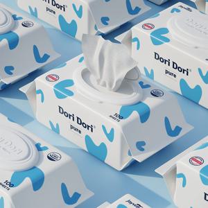 퓨어 아기물티슈 캡형 100매 20팩