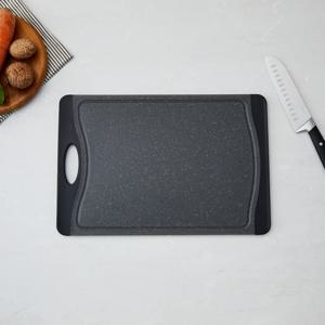 미끄럼방지 블랙마블 항균 PP도마 L 45X30.5cm