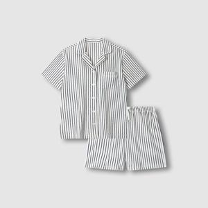 여 테리 3부 파자마 세트_스트라이프