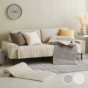 도톰해진 말랑한 헤링본 돌쇼파 전용패드 90x200 2 color