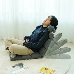 집순이 5단계 조절 좌식의자 1인소파 (미니쿠션 증정)