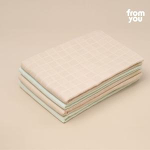 프롬유 순면 아기 목욕타올 신생아 블랭킷 3매