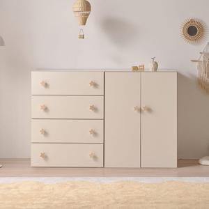 나다운 E0목재 LPM 18T 속깊은 옷장서랍장세트 4단서랍장옷장