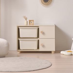 나다운 E0목재 LPM 18T 1칸 바구니 800 원목발 다용도수납장