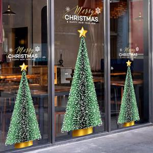 대형 크리스마스 창문스티커 정전기 윈도우 스티커 유리 시트지 겨울 장식 카페 매장 셀프 데