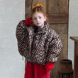 레오파드 쇼트 패딩 점퍼 R15813