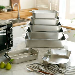 레탱글 멀티 사각 냄비 10size 스테인리스 전골냄비 와이드팬 어묵탕 캠핑냄비