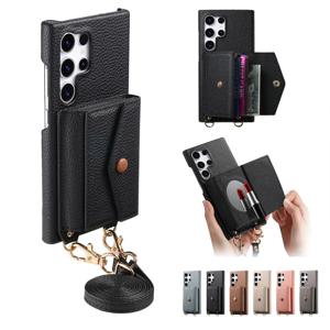 갤럭시 A17 A56 A36 A16 A55 A35 A25 A15 카드수납 목걸이 미러 케이