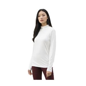 골피아 LXW17TS4_OW 여성 하프넥 겉기모 긴팔 이너 티셔츠