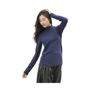 골피아 LXW17TS4_NA 여성 하프넥 겉기모 긴팔 이너 티셔츠