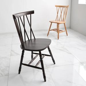 [리퍼] 알래스카 원목 의자 식탁 인테리어 카페 체어 2colors