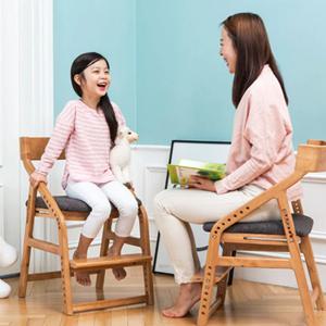 스텝판 높이조절 의자 패브릭 유아의자 아동의자 쿠션의자 발받침의자 유아식탁의자