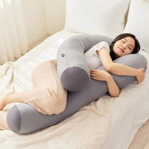 쫀득 3D U자 바디필로우 안고자는 베개(뚱ver.)