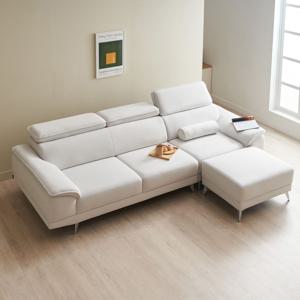 뉴비발디 4인용 쇼파 아쿠아스웨이드텍스 스툴포함