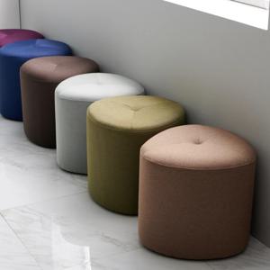 [리퍼] 마시멜로 패브릭 스툴 화장대 의자 보조 간이 1colors