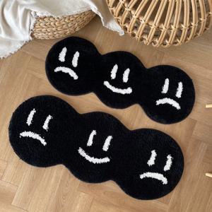 [리퍼] 스마일 발매트 러그 극세사 논슬립 침대 미끄럼방지 주방 소파 2사이즈