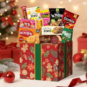 크리스마스 스낵11종 선물세트(도리토스,마가렛트,칸쵸,빈츠,빼빼로 등)