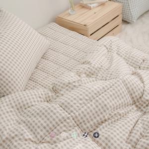 [리퍼] 건조기OK 먼지없는 이불 겨울 체크 차렵이불 6color